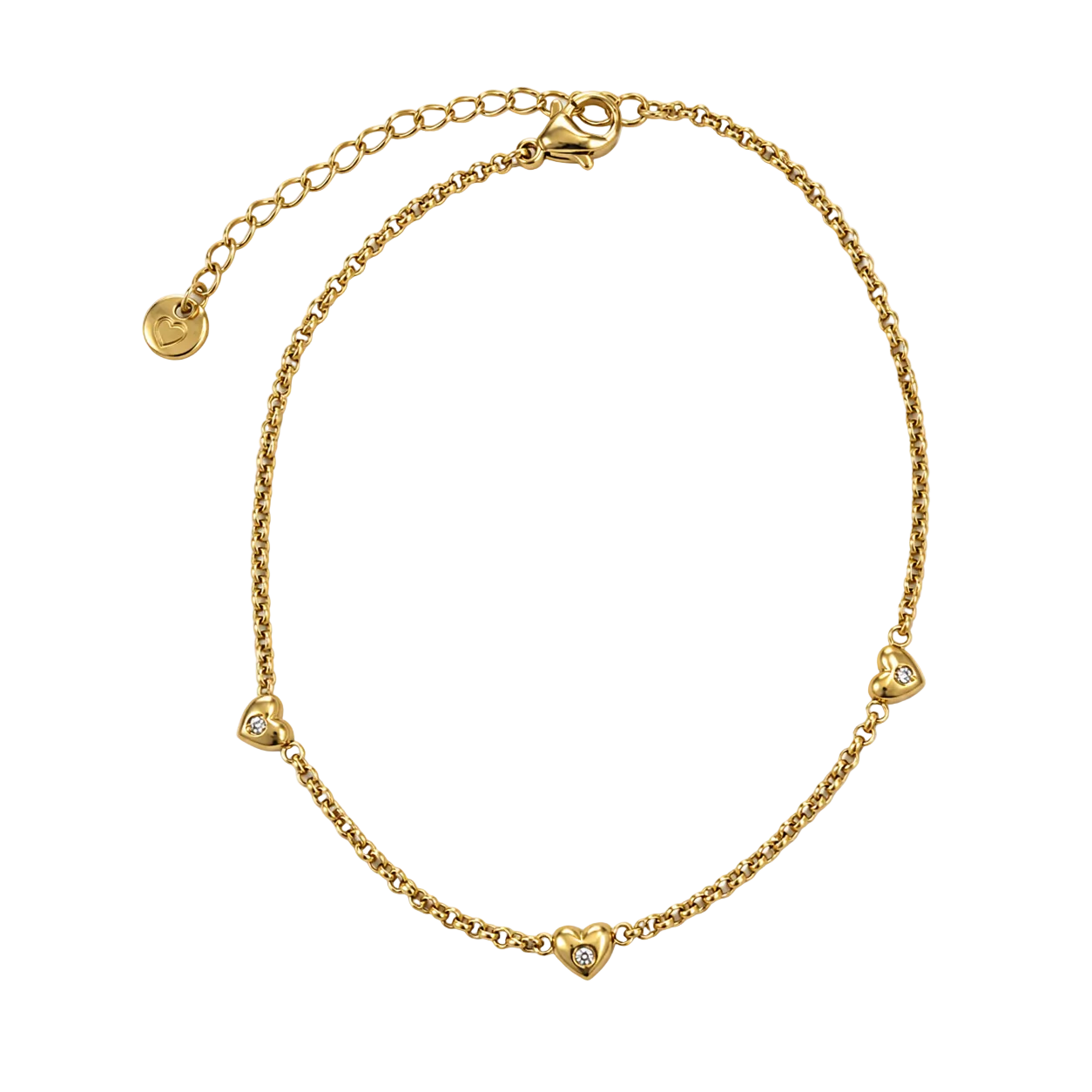 Heart Shine Fußkette