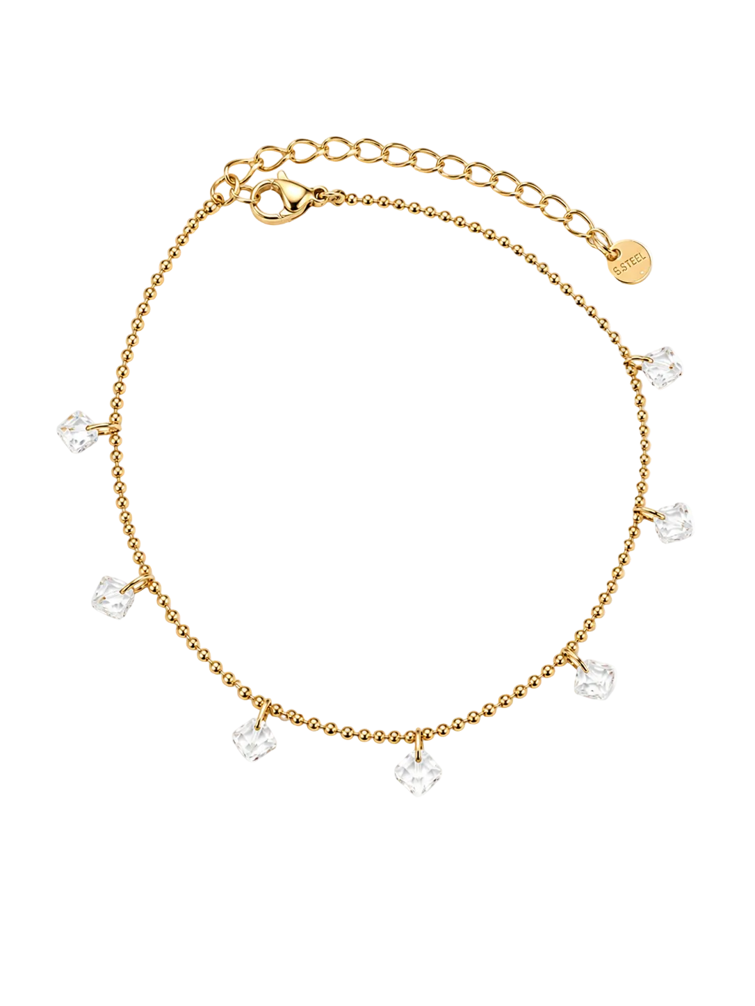 Crystal Cube Fußkette