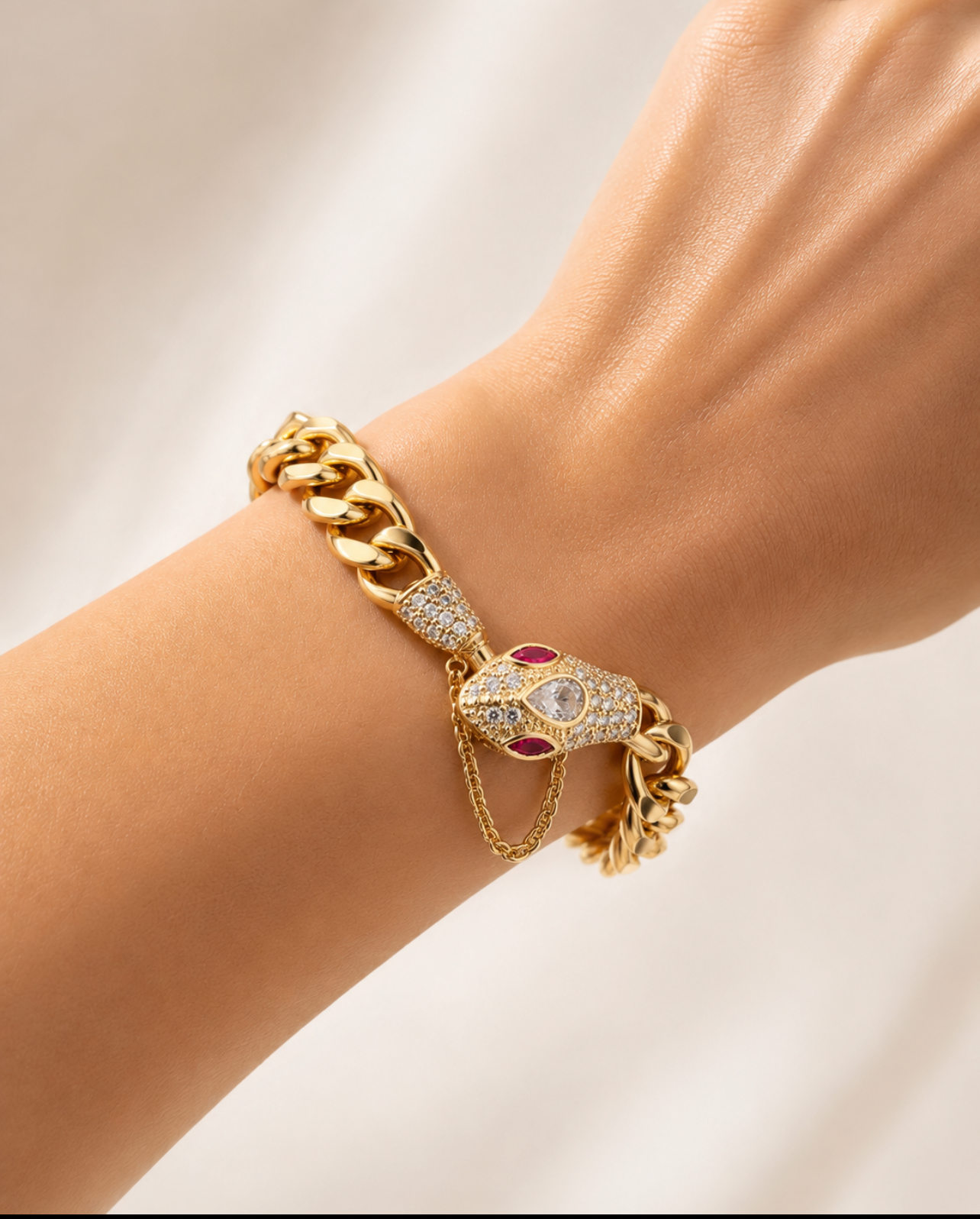 Royal Snake Link Bracelet