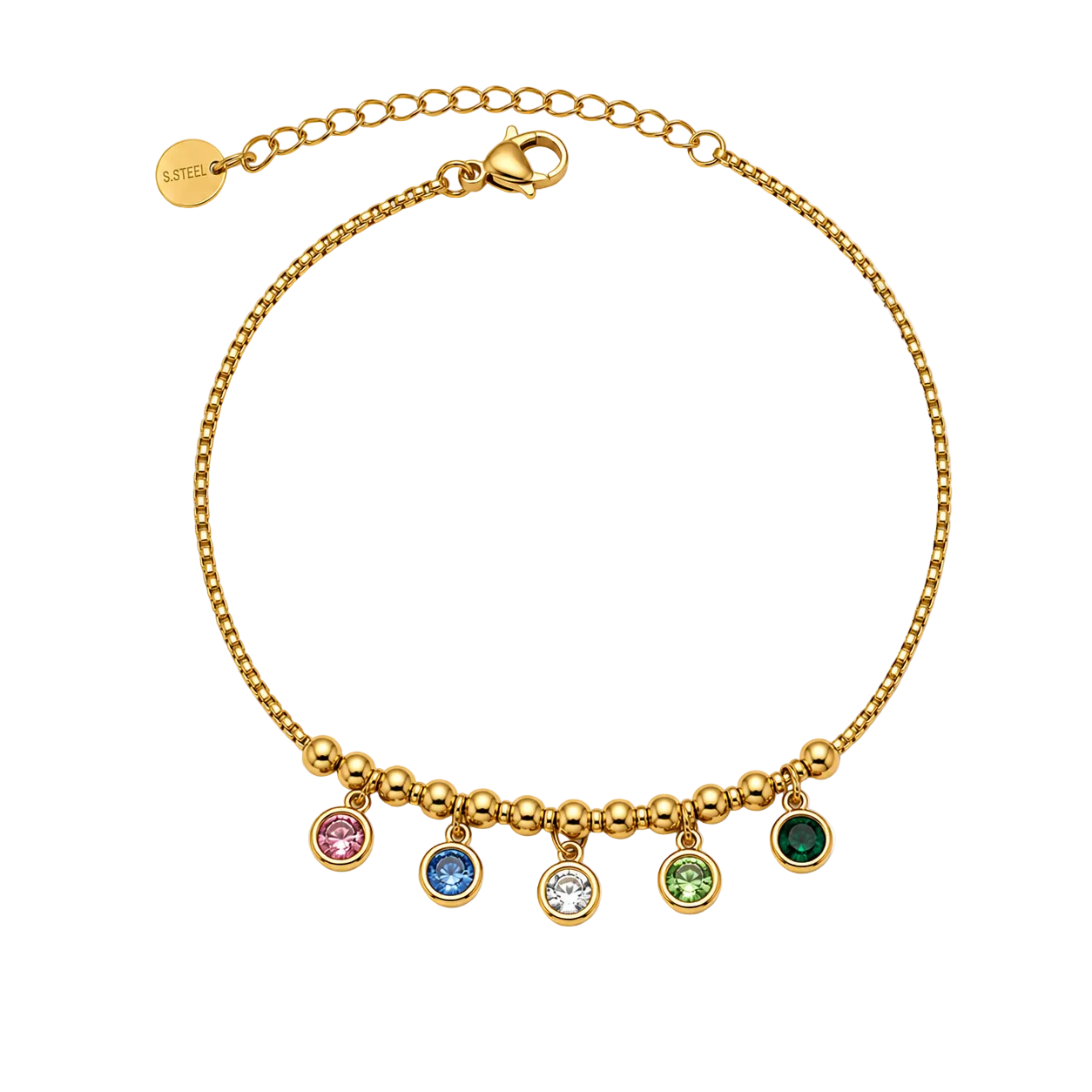 Birthstone Fußkette