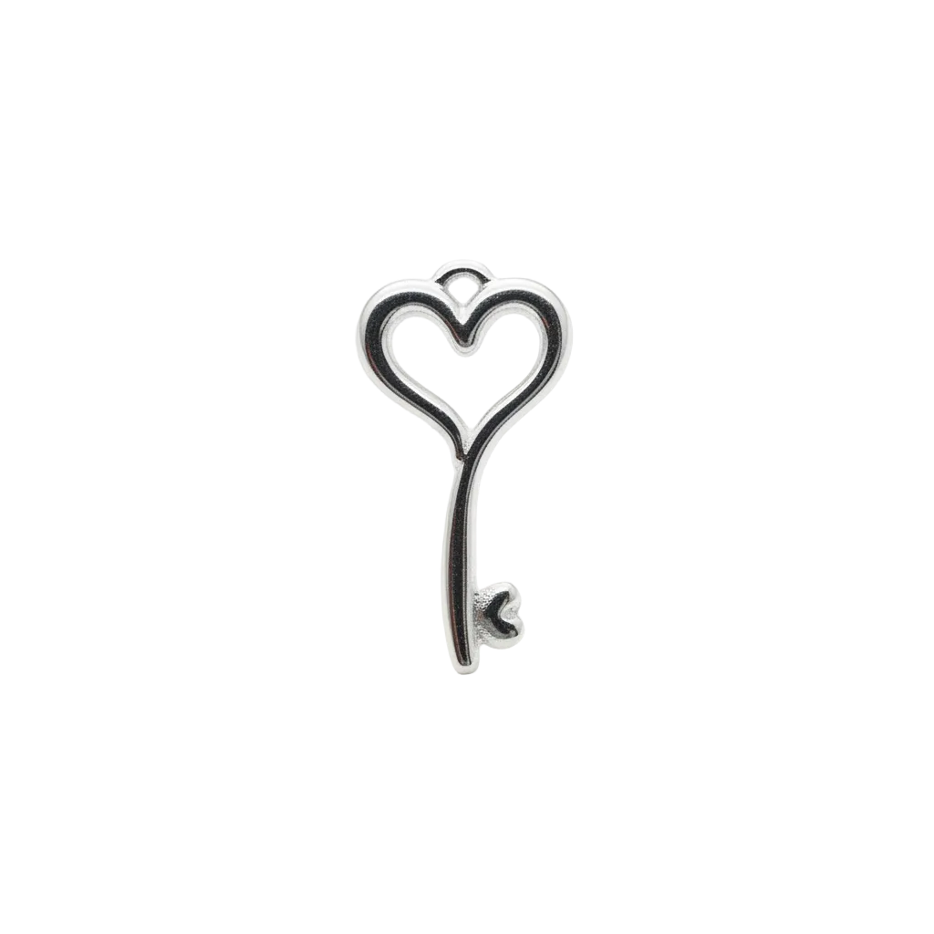 Herzschlüssel Charm