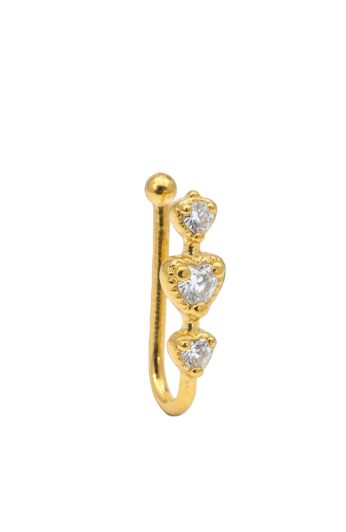 Fake Nasenpiercing | 18K Vergoldet