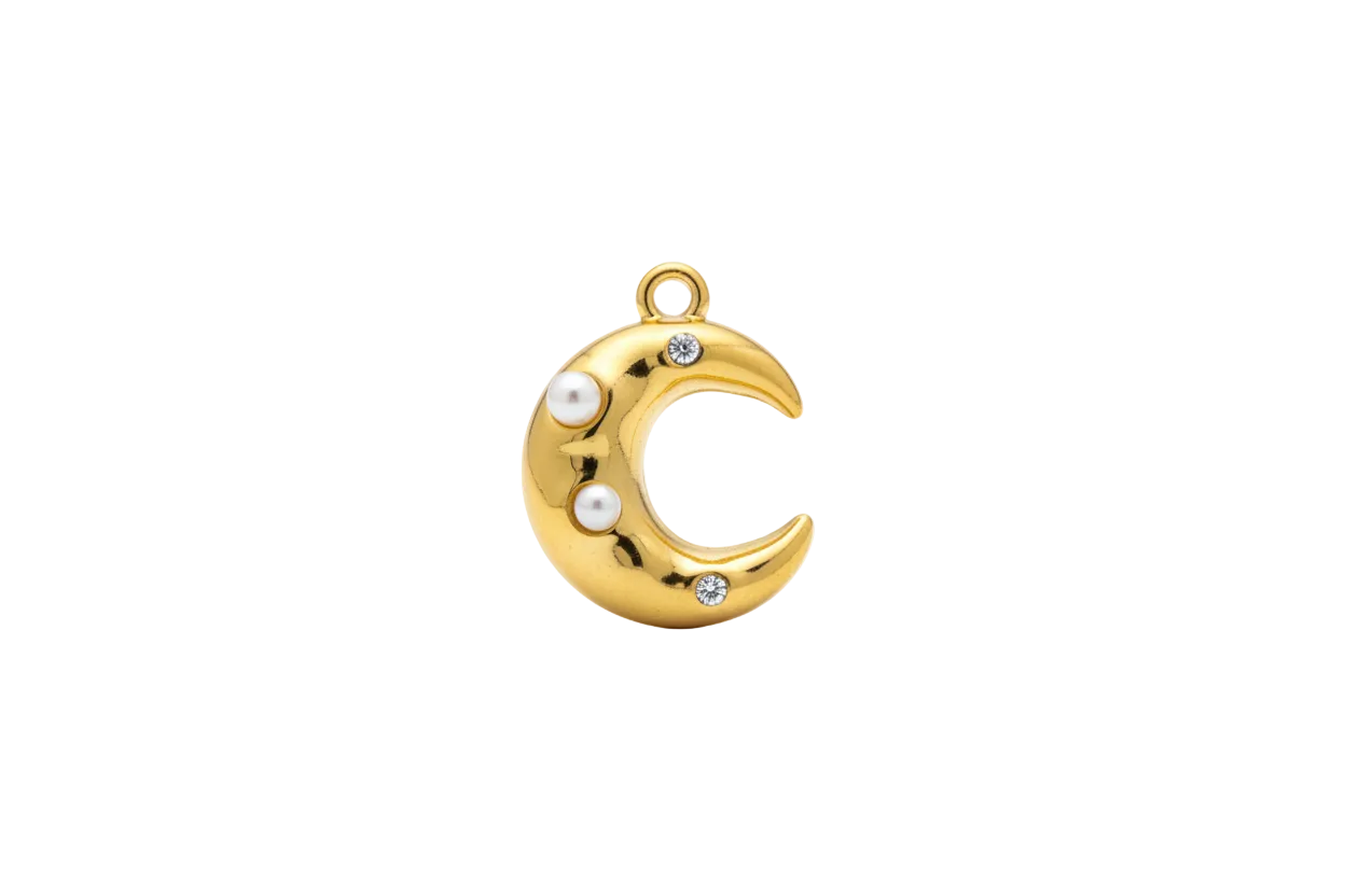 Mond Charm mit Perlmutt
